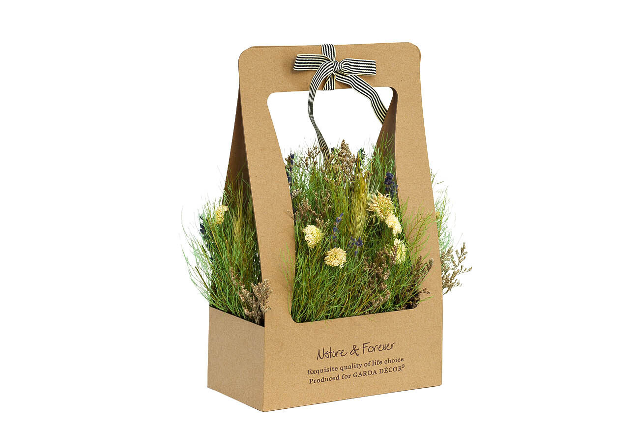 Полевые цветы стабилизированные в коробке Garda Decor 34JN-184