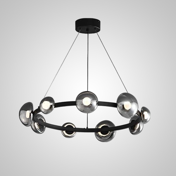 Подвесная люстра BOOSTER D68 Black by ImperiumLoft