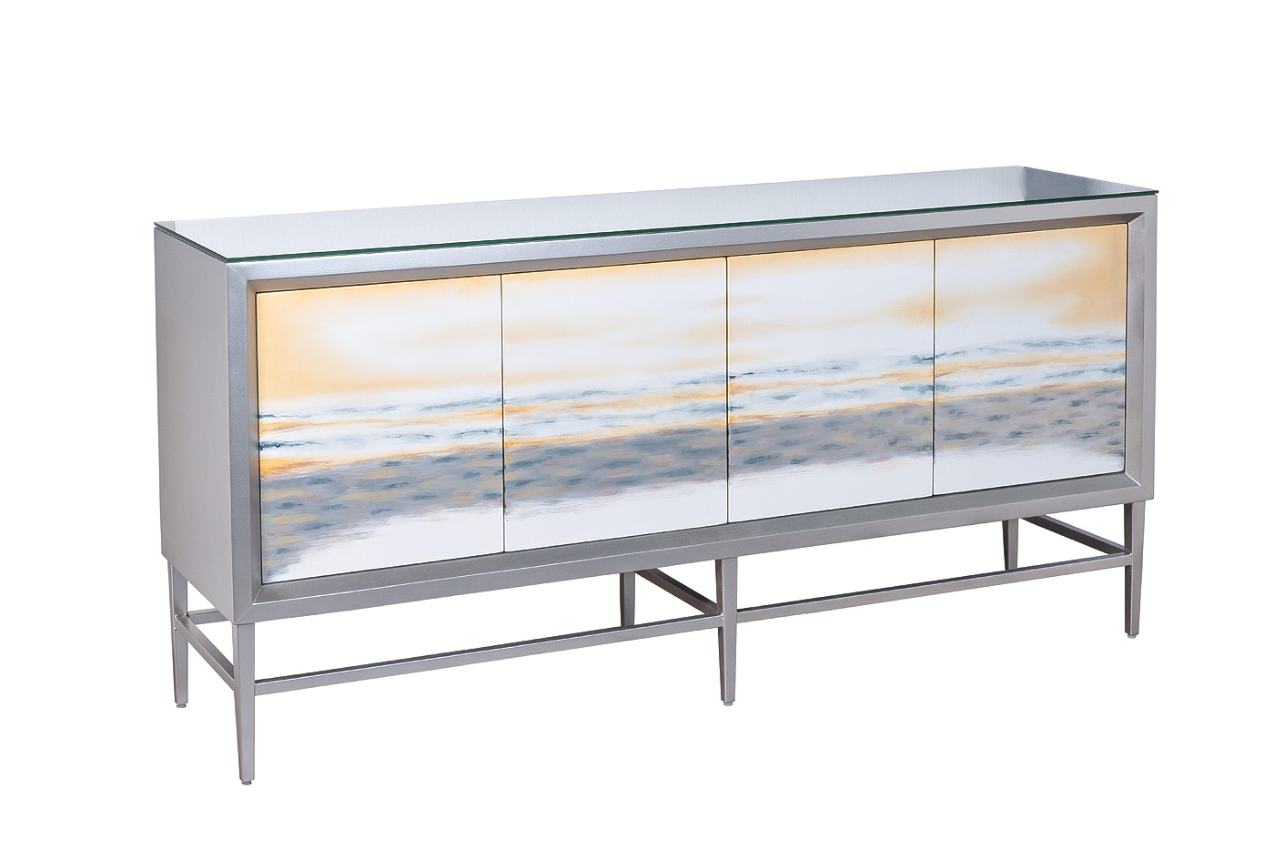 Комод Mirage серый Garda Decor ART-4514S-KOMD