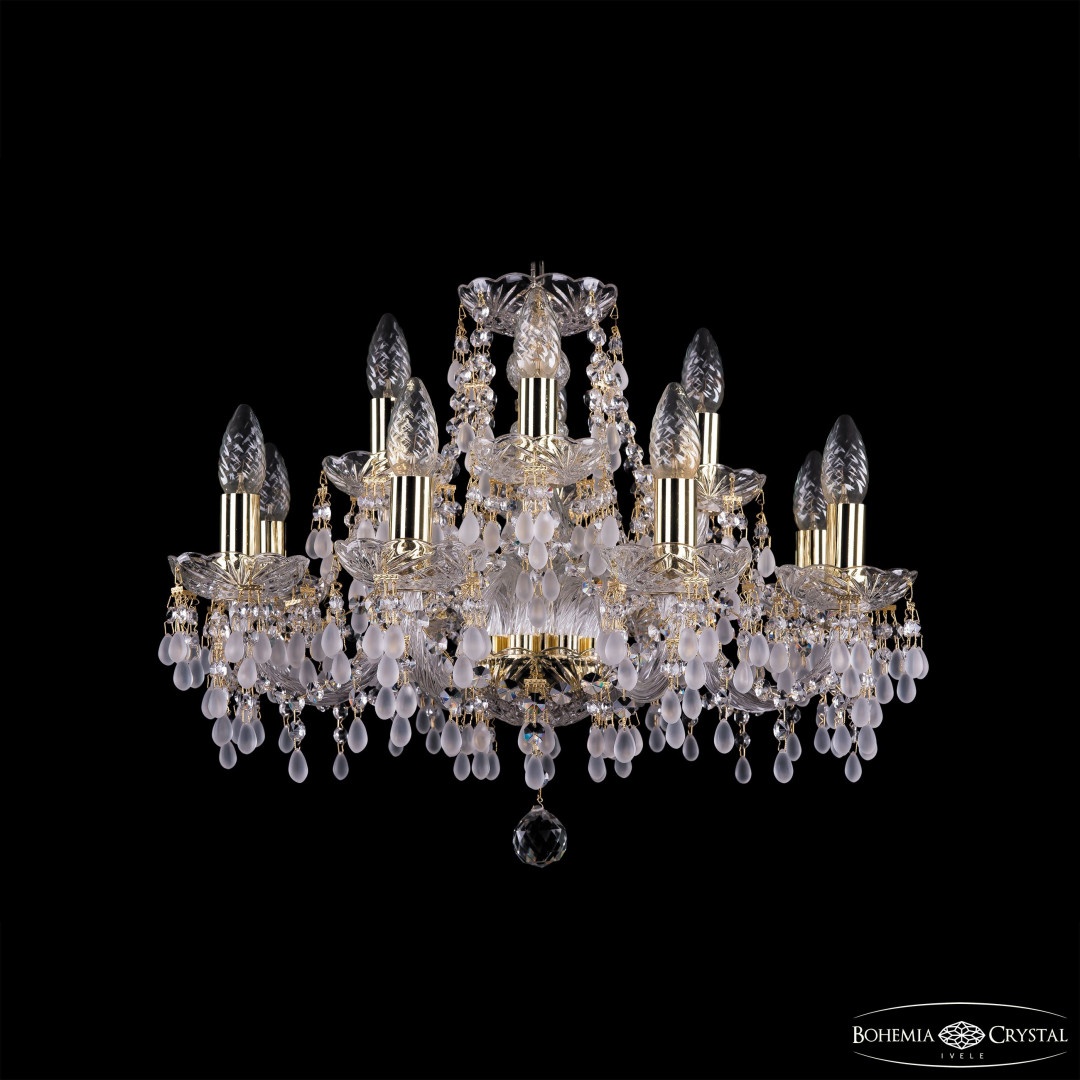 Люстра хрустальная 1410/8+4/195 G V0300 Bohemia Ivele Crystal