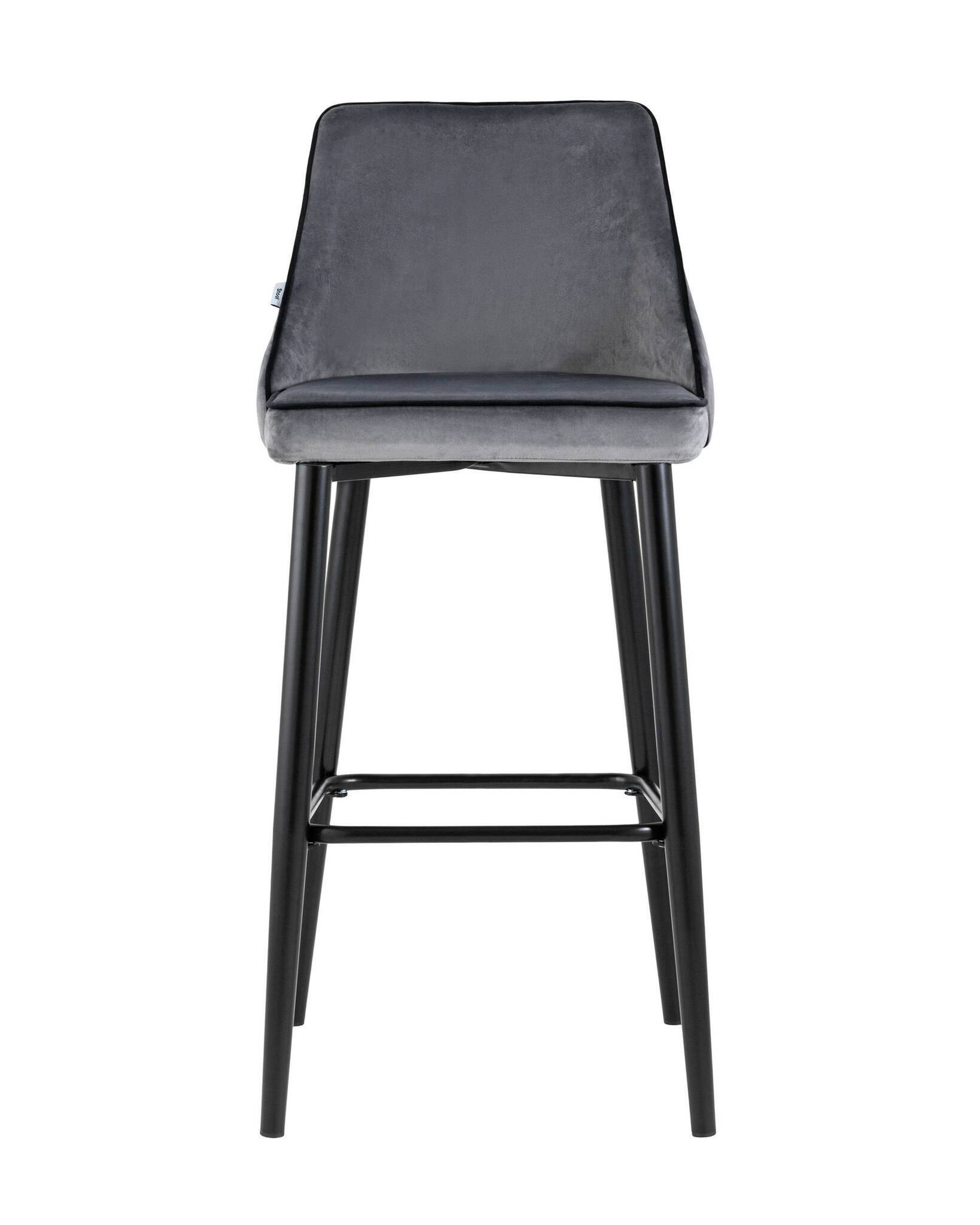 Стул барный Коби велюр серый Stool Group