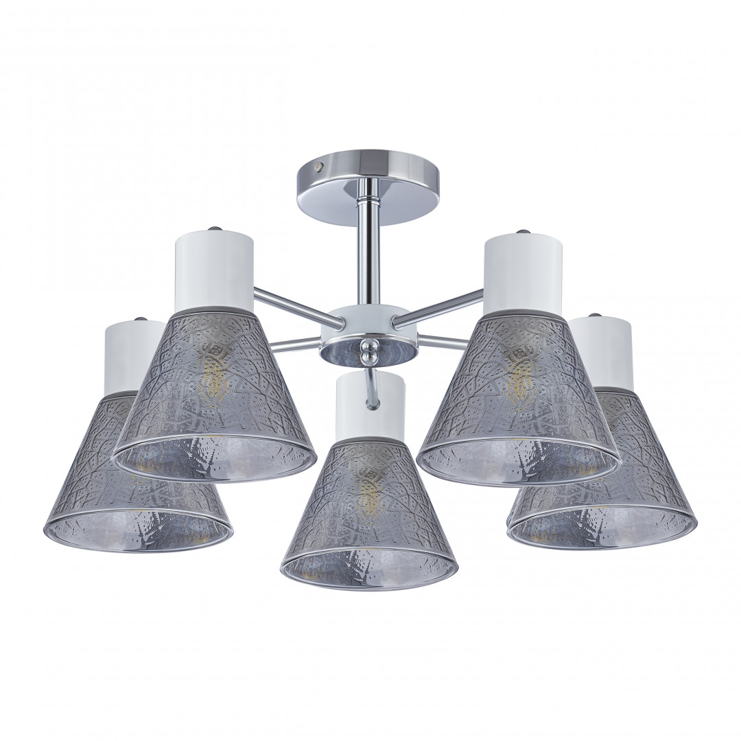 Люстра с плафонами 322408/5 CR+WH Arte Milano