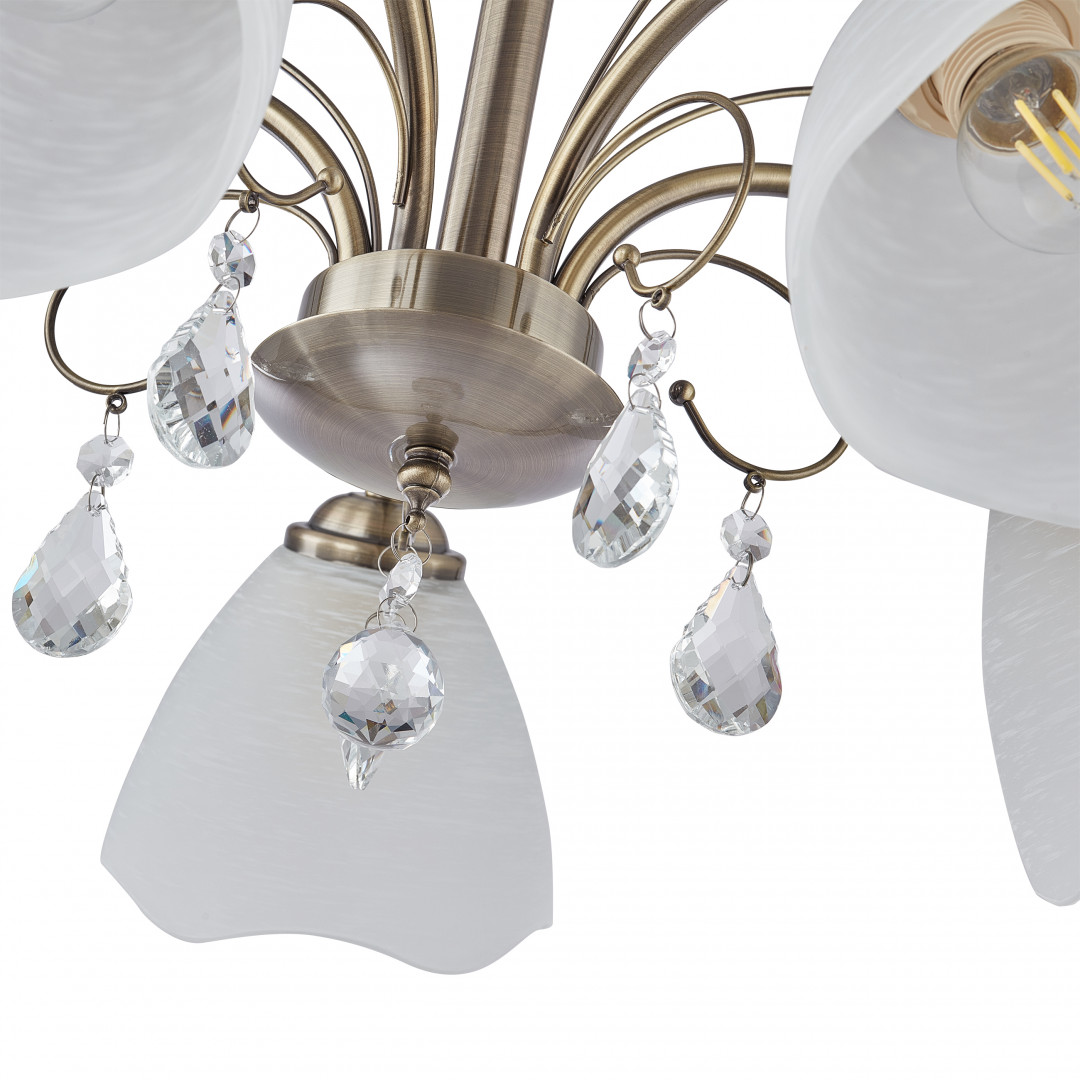 Люстра подвесная с плафонами 335656/5 AB Arte Milano