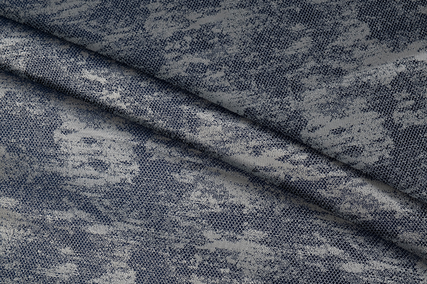 Ткань портьерная HOUSTON100 синяя Garda Decor 133DC-HOUSTON100-1145-SIN