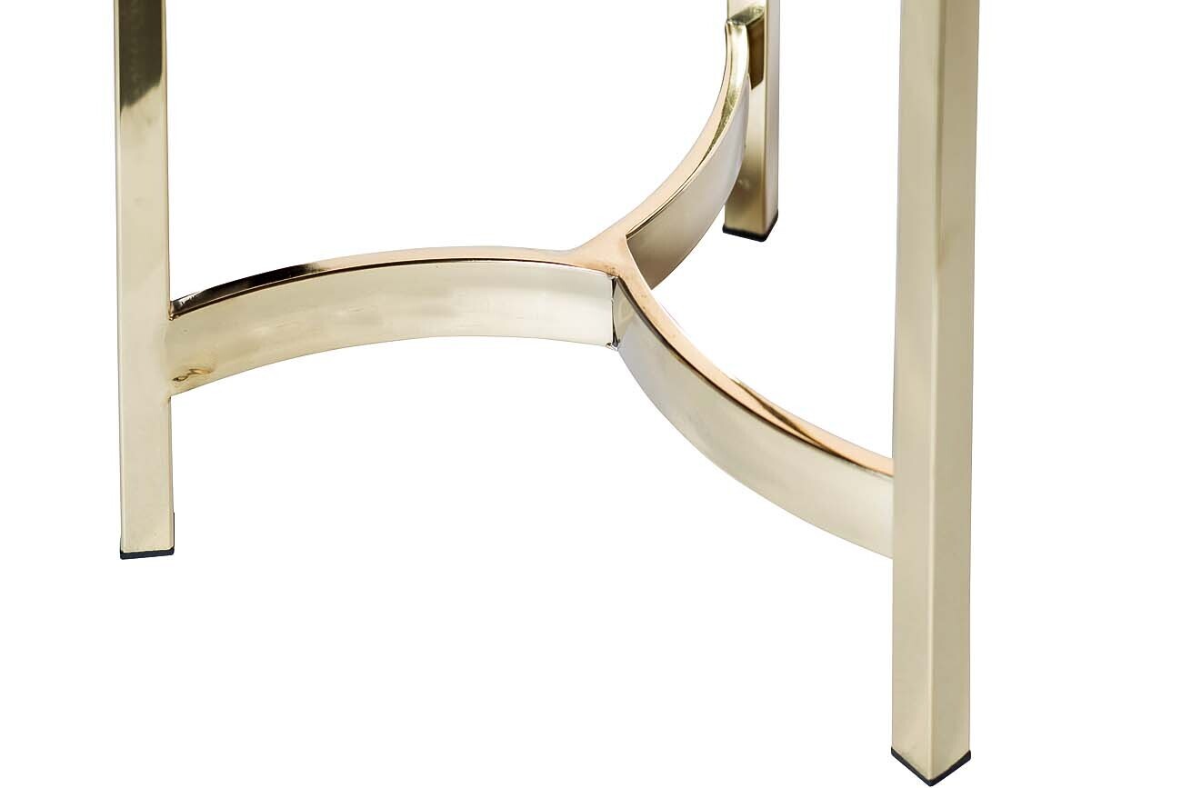 Журнальный стол круглый золотой Garda Decor 13RXFS5080L-GOLD