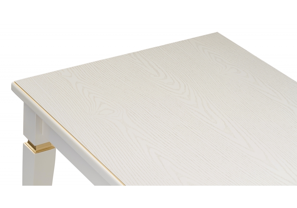 Стол деревянный Woodville Лорентайн слоновая кость / золото 438344