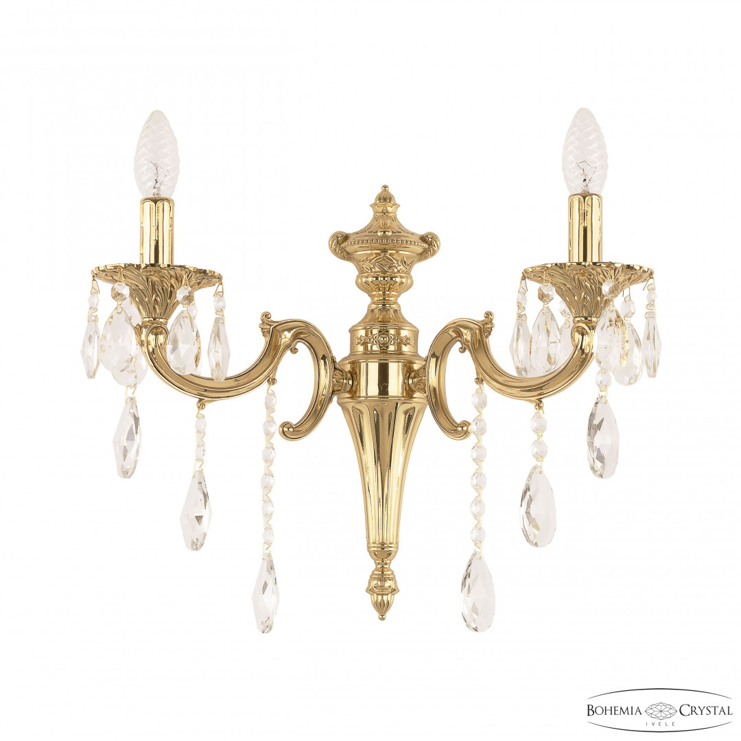 Люстра бронзовая с хрусталём 7210B20/2/175 B G