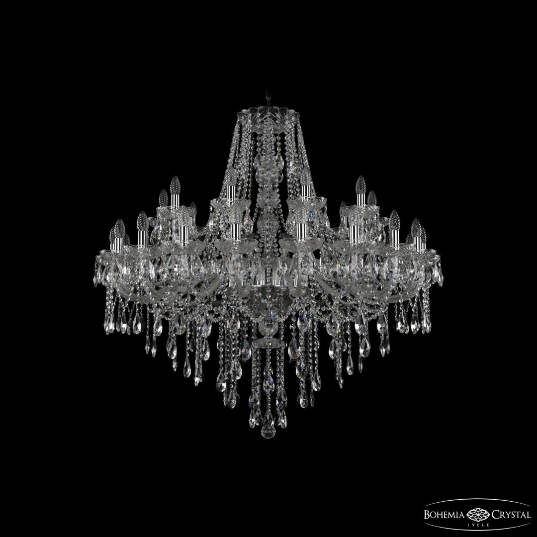 Люстра хрустальная 1415/20+10/400 Ni