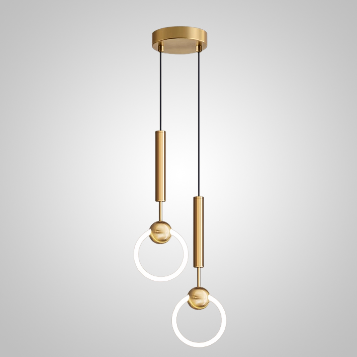 Подвесной светильник FINNUR RING DUO D20 Brass by ImperiumLoft