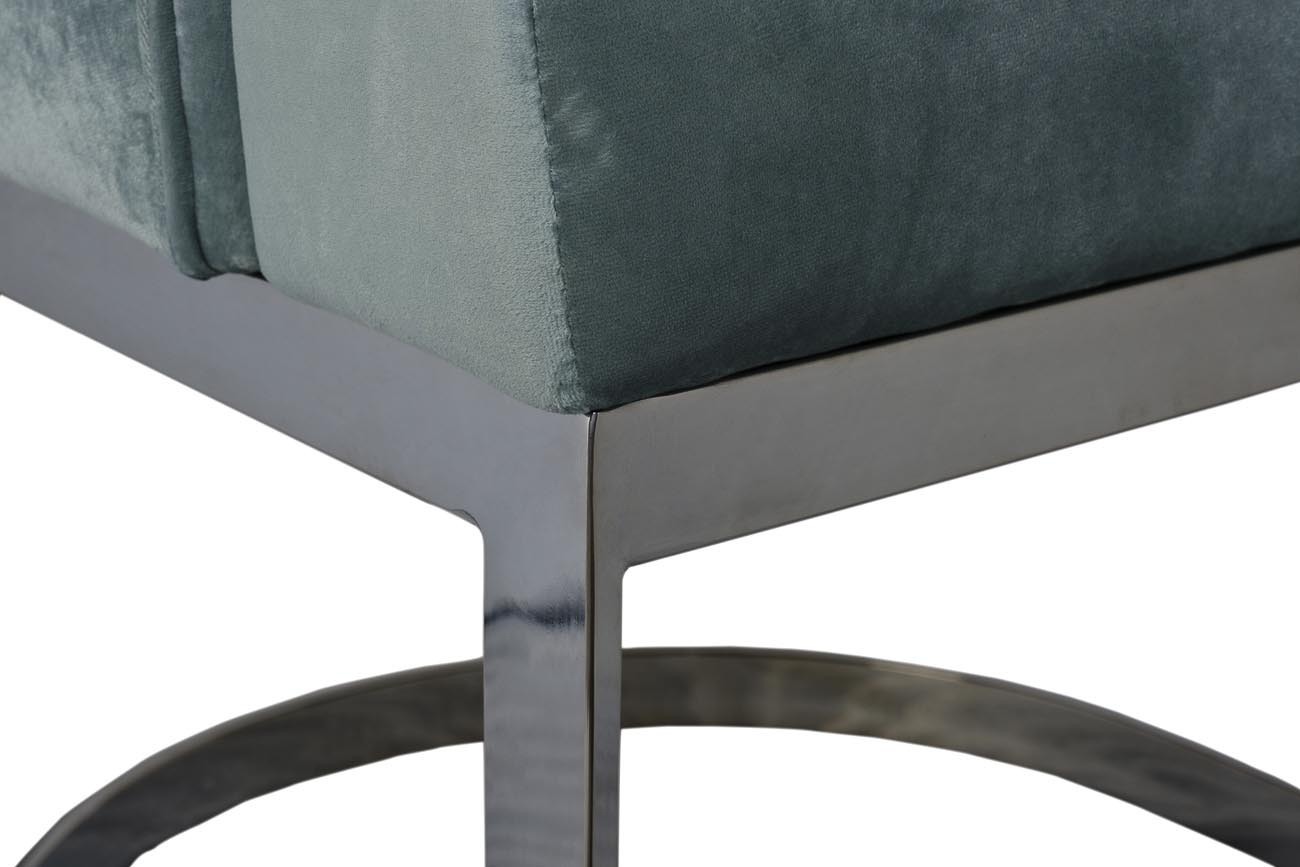 Стул на металлическом каркасе мятный Garda Decor 76AR-6210-MT