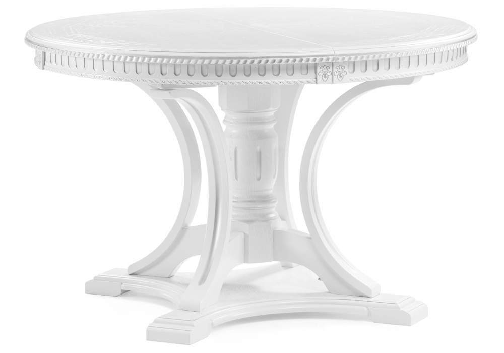 Стол деревянный Woodville Нозеан белый / серебро 500339