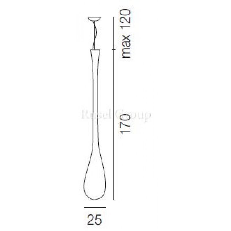 Подвесной светильник Vistosi LACRIMA SP G