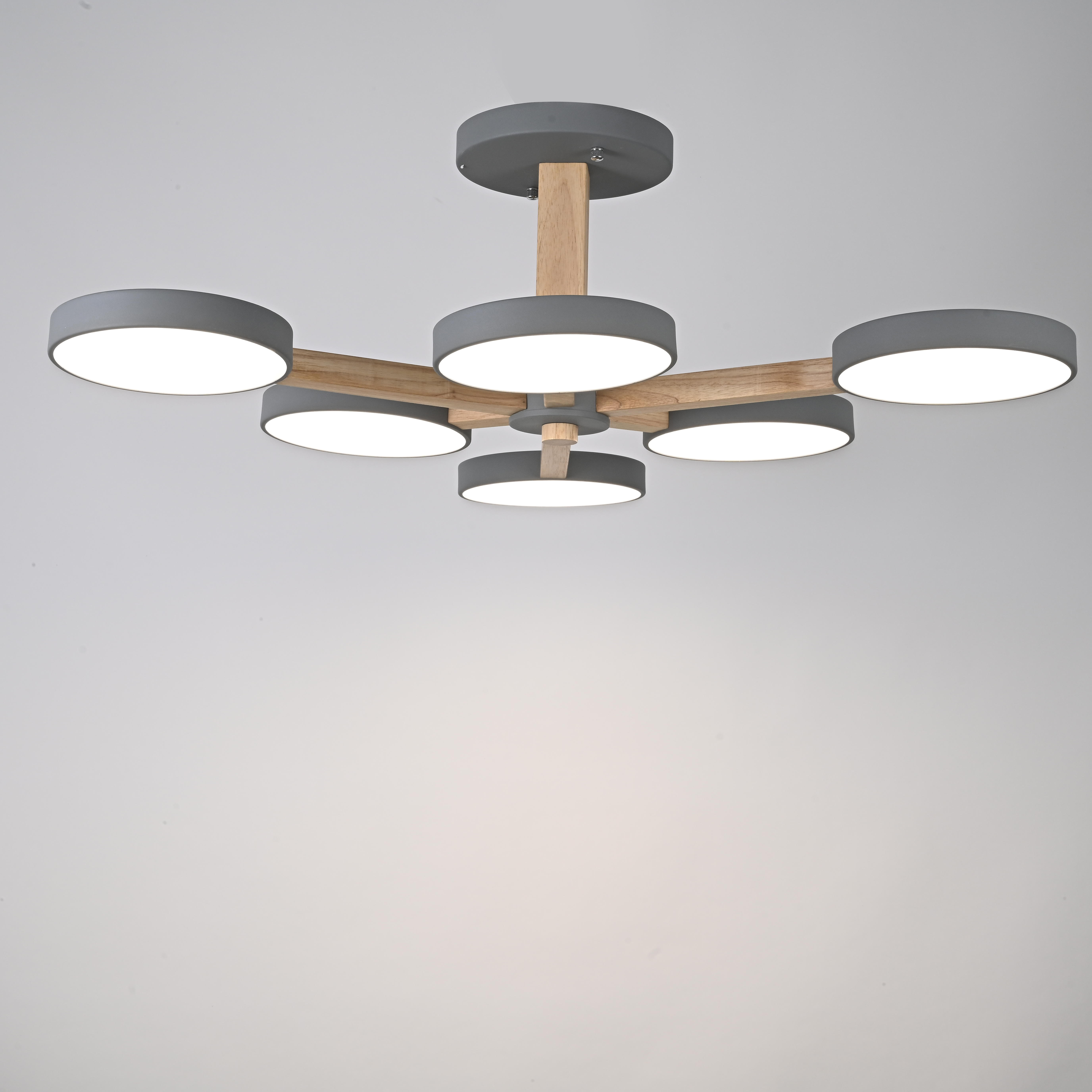 Потолочный светильник TURNA L6 Grey by ImperiumLoft