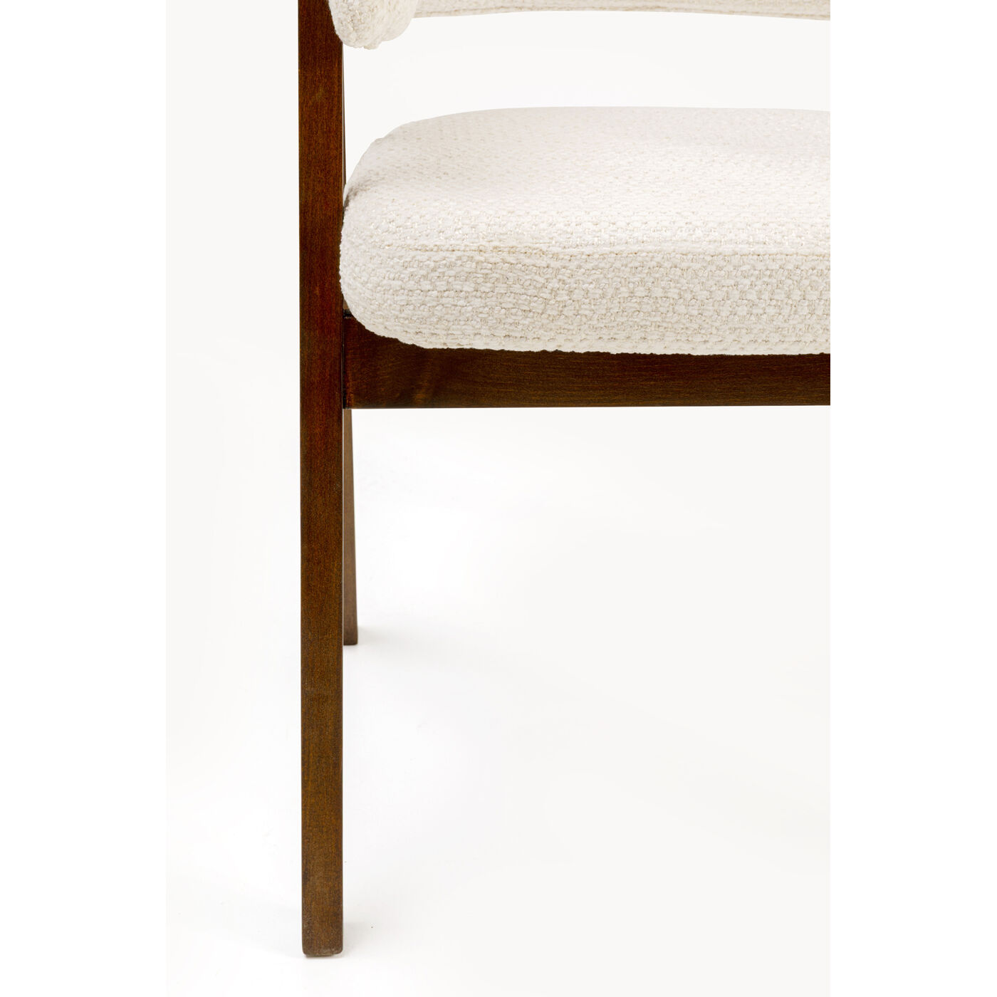 Стул с подлокотниками Jonte Boucle Ecru KARE 71377