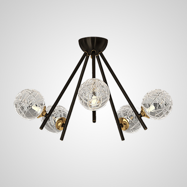 Потолочная люстра INGELA CH L12 Brass by ImperiumLoft