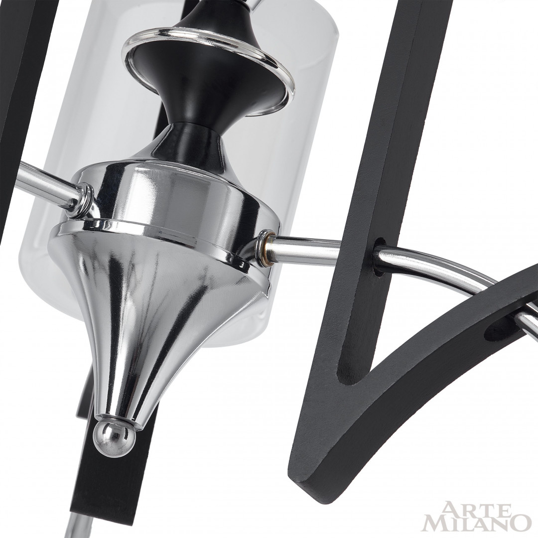 Люстра подвесная с плафонами 309167/3 Bk/Ni Arte Milano