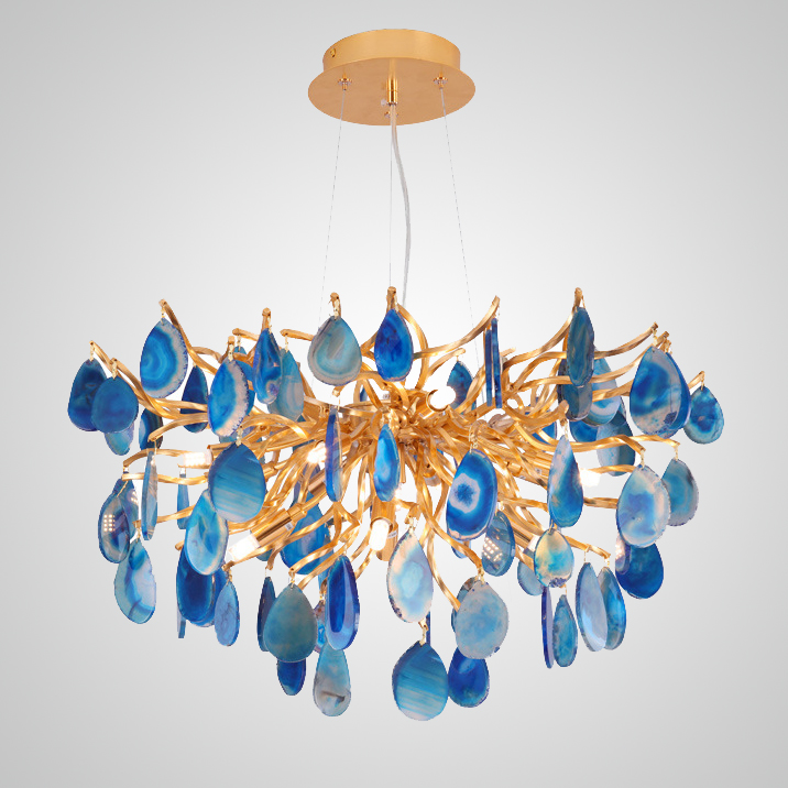 Подвесная люстра AGATE BLUE by ImperiumLoft