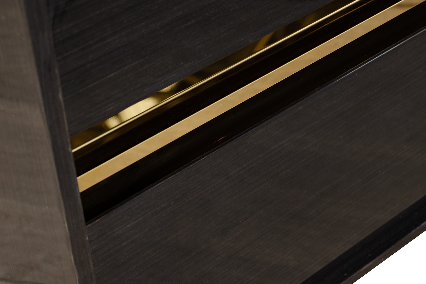 Витрина темный шпон/лак/золото Garda Decor 84HB-297VITR