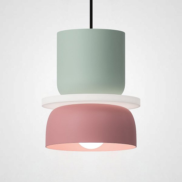 Подвесной светильник ILO D18,5 Mint/Pink by ImperiumLoft