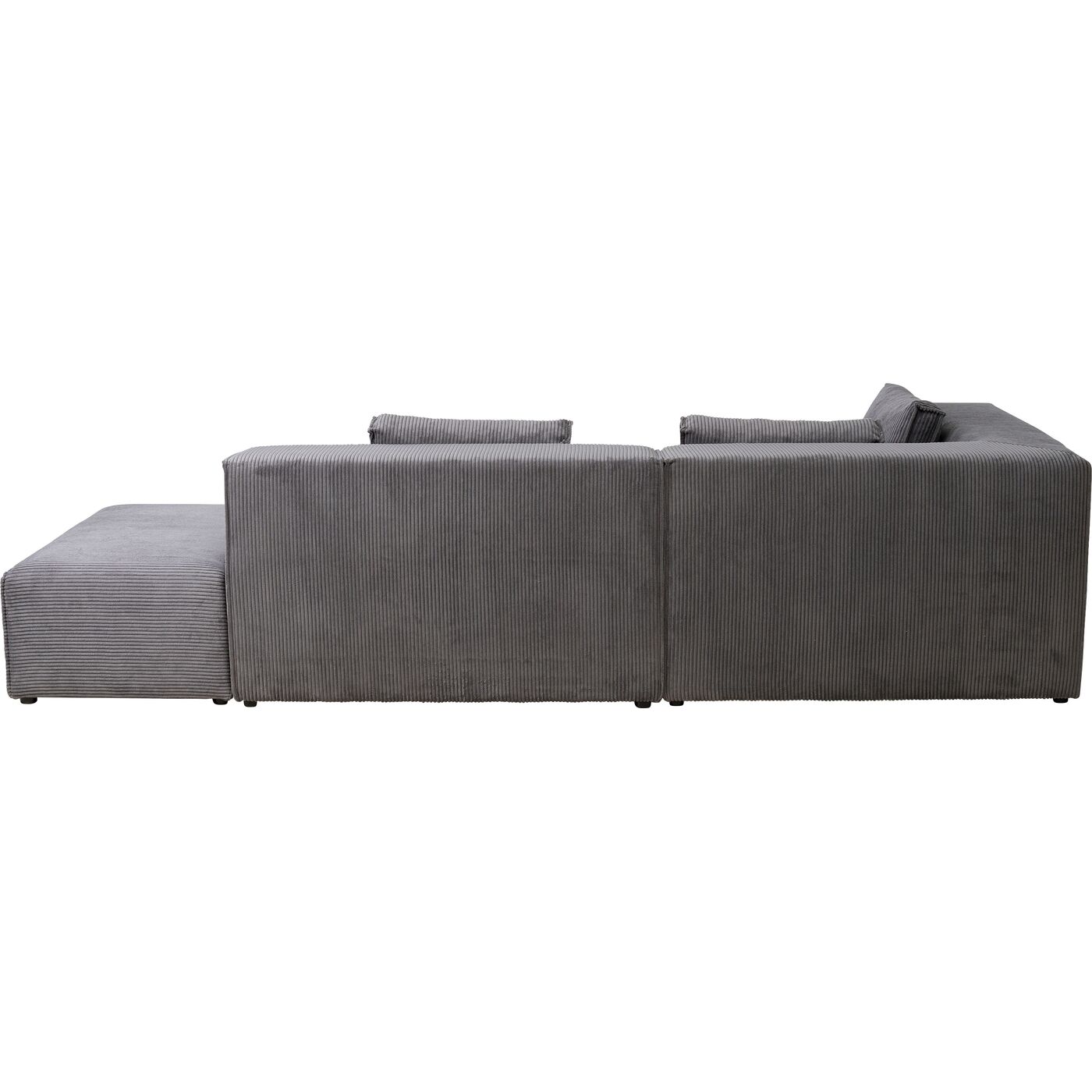Диван левосторонний угловой Infinity Ottomane Cord Grey Left KARE 87400