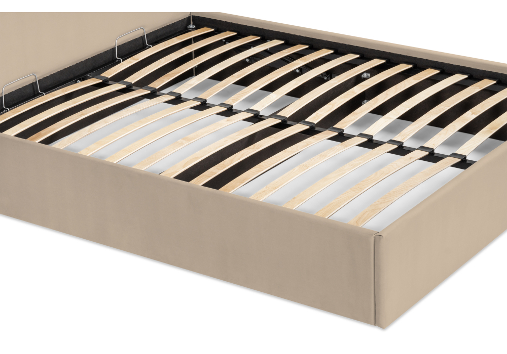 Кровать Woodville Оливия 160х200 бежевая 533897