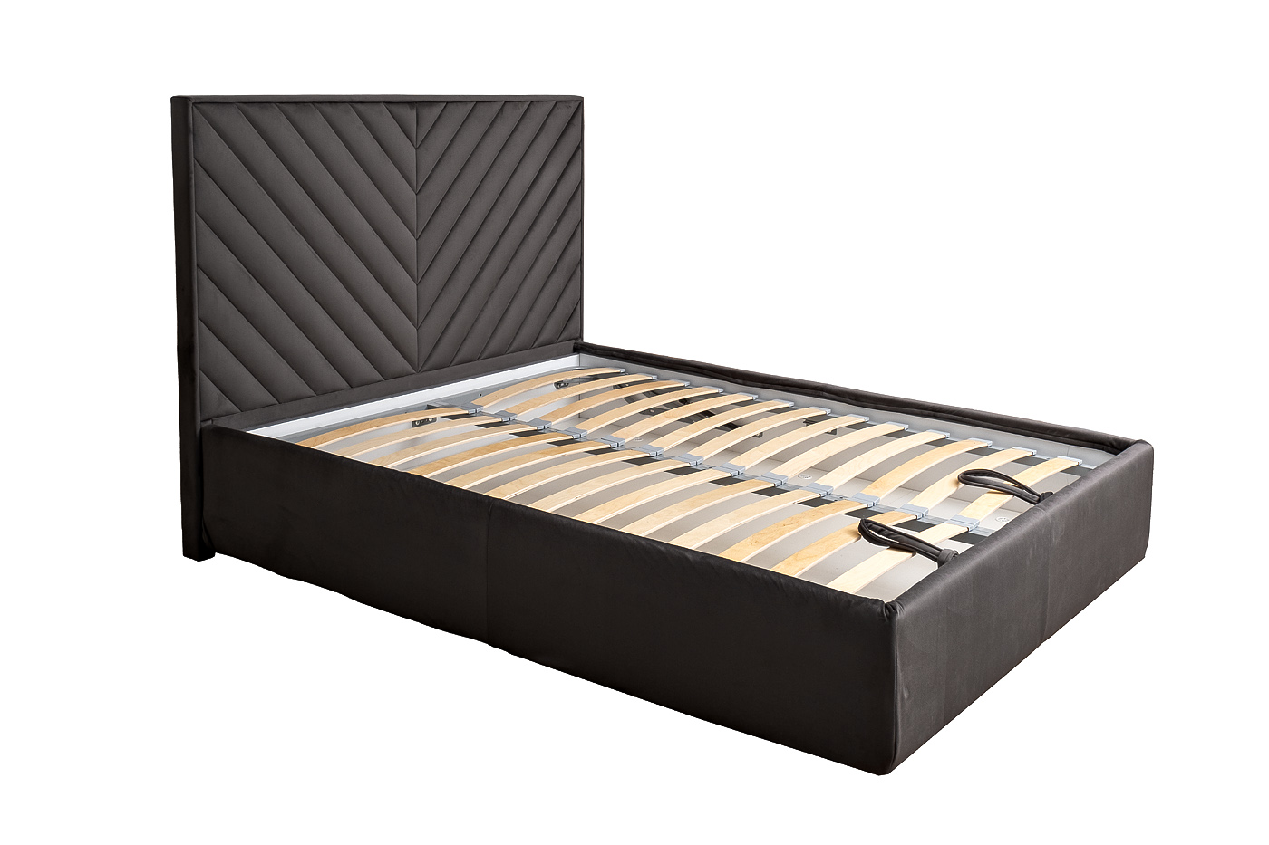 Кровать с подъемным меанизмом серая Garda Decor MILANO BASIC2К-160M-Colt1003