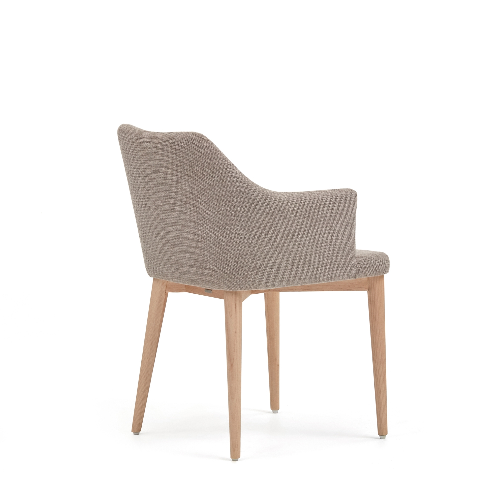 Стул Croft из коричневой синели с ножками из массива ясеня La Forma (ex Julia Grup)