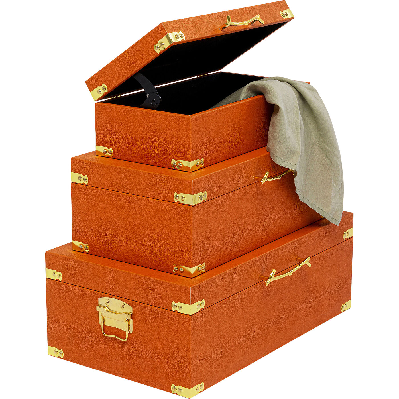 Шкатулка Noah Orange (3 шт) KARE 56259