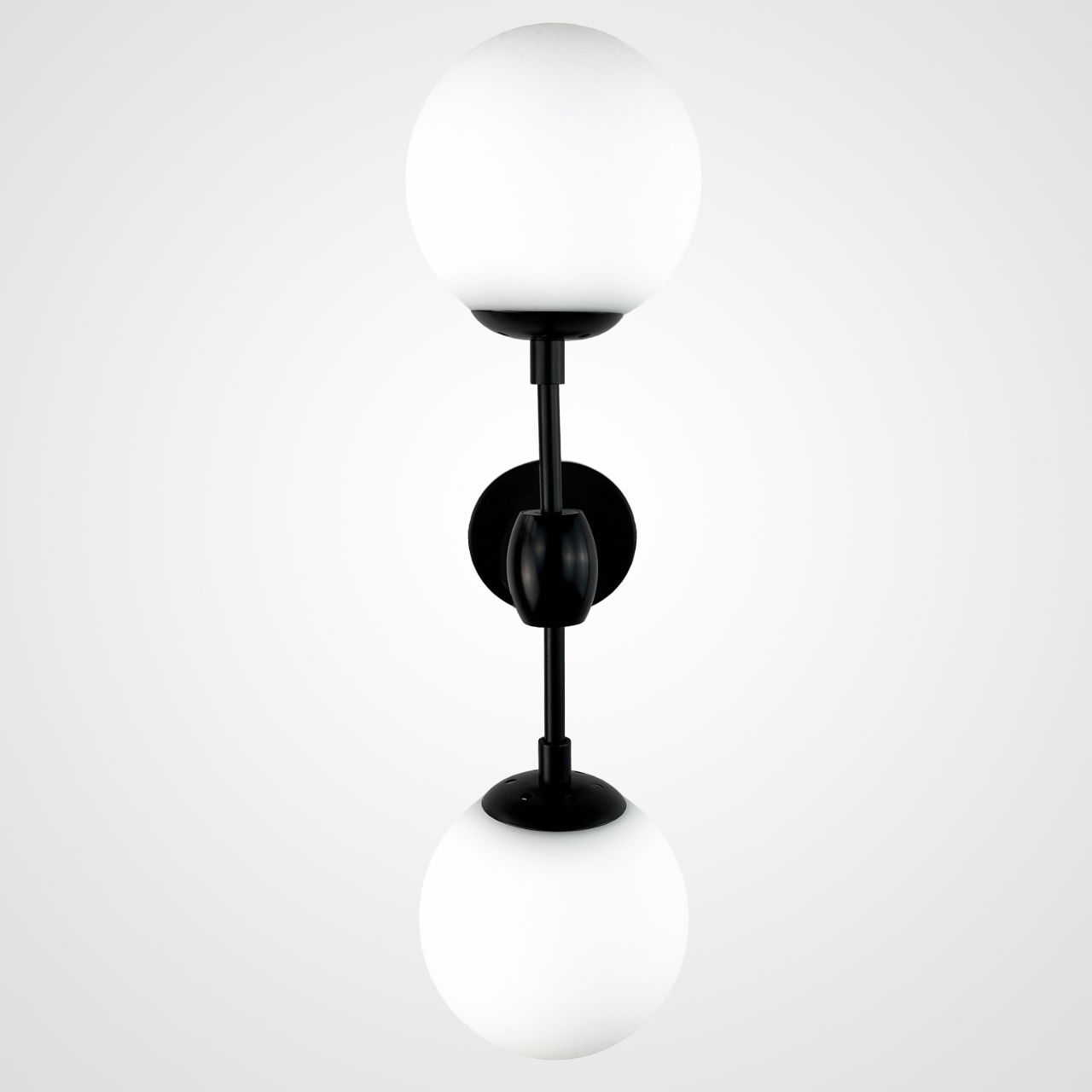 Бра Modo 2 Globes Black And White Glass By Imperiumloft