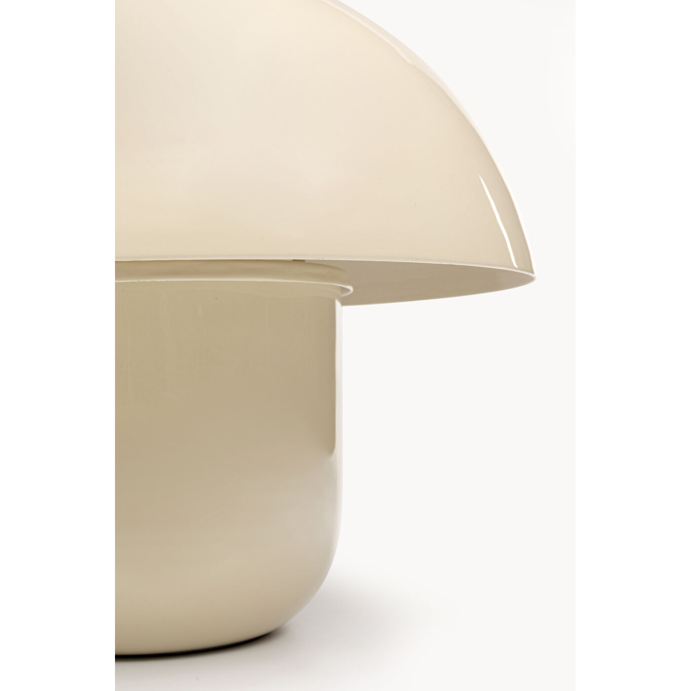 Светильник настольный Mushroom Shiny Ecru 27cm KARE 58170