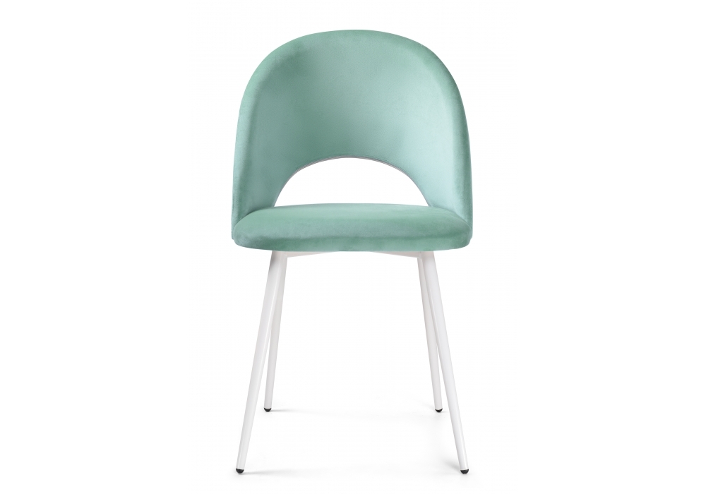 Стул Woodville Ирре confetti aquamarine / белый глянец 464199