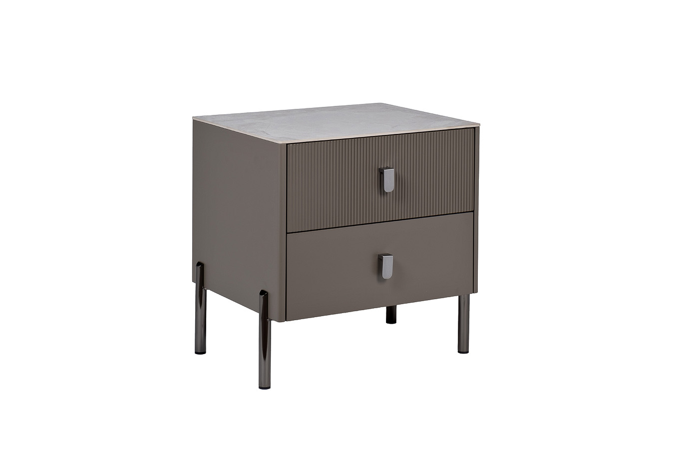 Тумбочка с ящиками серая Garda Decor 40AD-00720
