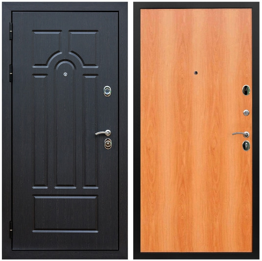 Дверь входная Graf Эврика МДФ 10 мм ФЛ-58 Венге / МДФ 6 мм ПЭ Миланский орех