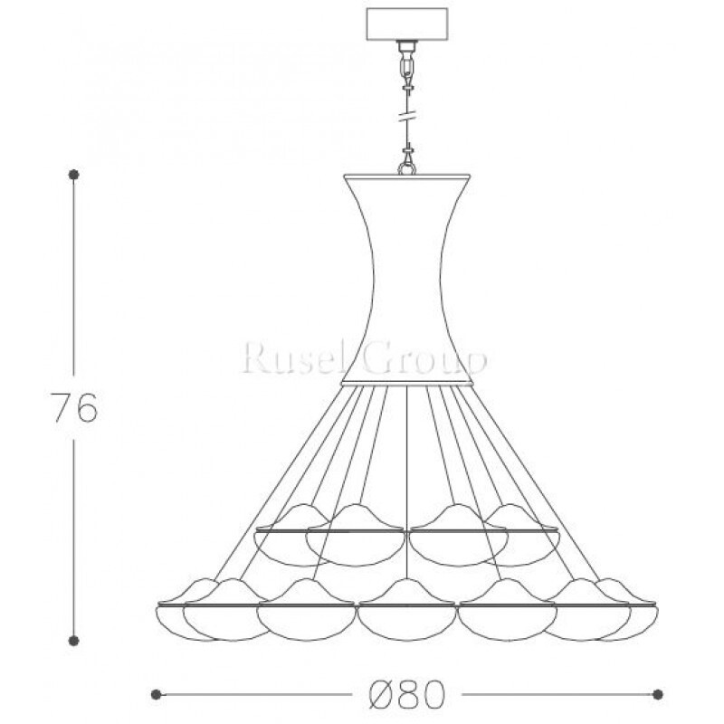 Подвесной светильник Italamp Bon Ton 2325/80