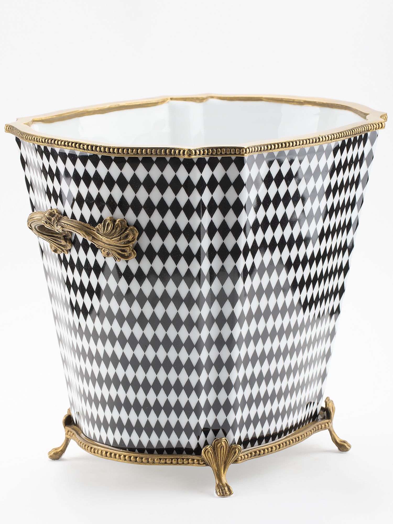 Кашпо с ручками Glasar D443L/HBK2210