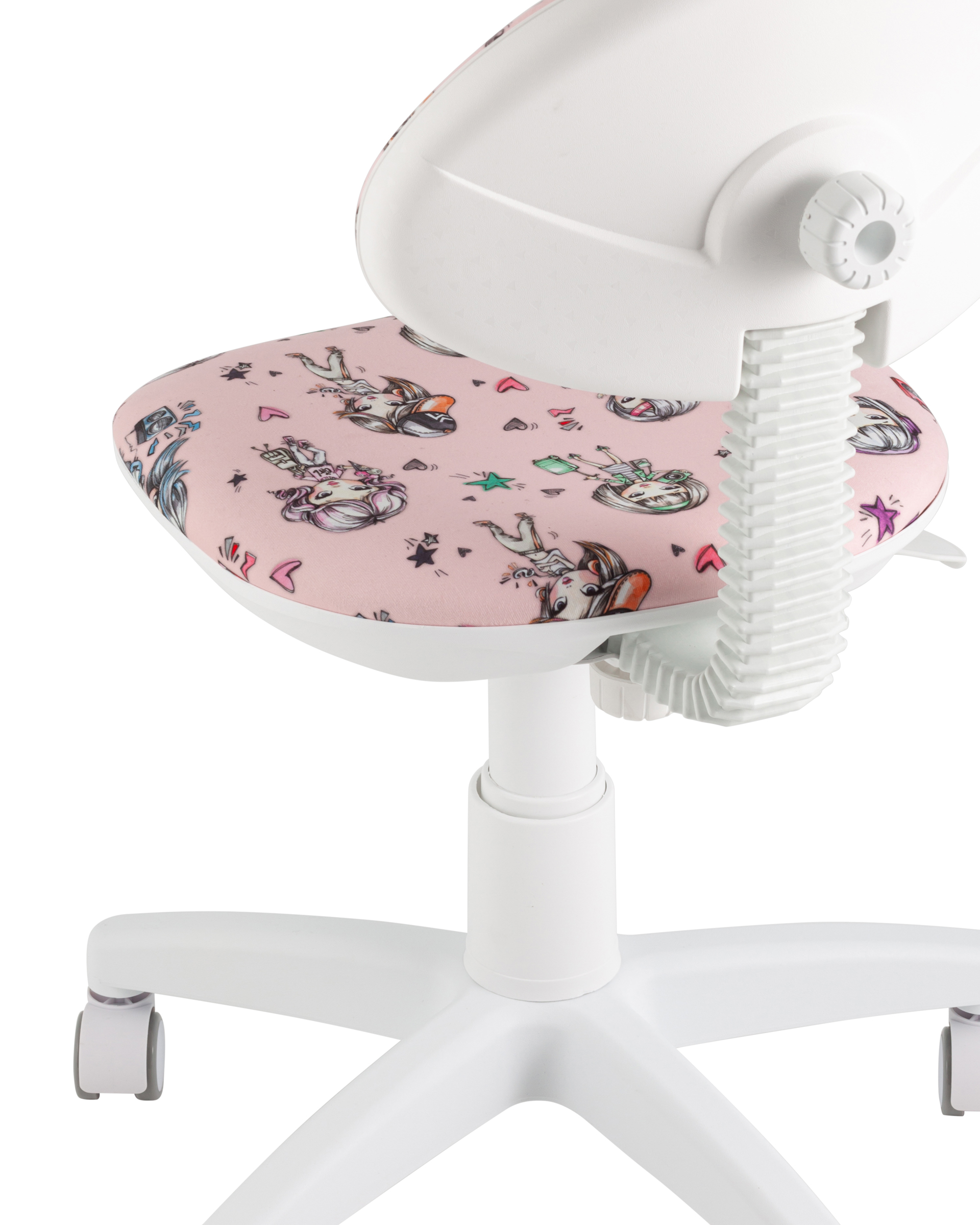 Кресло компьютерное детское УМКА Girls пластик белый Stool Group