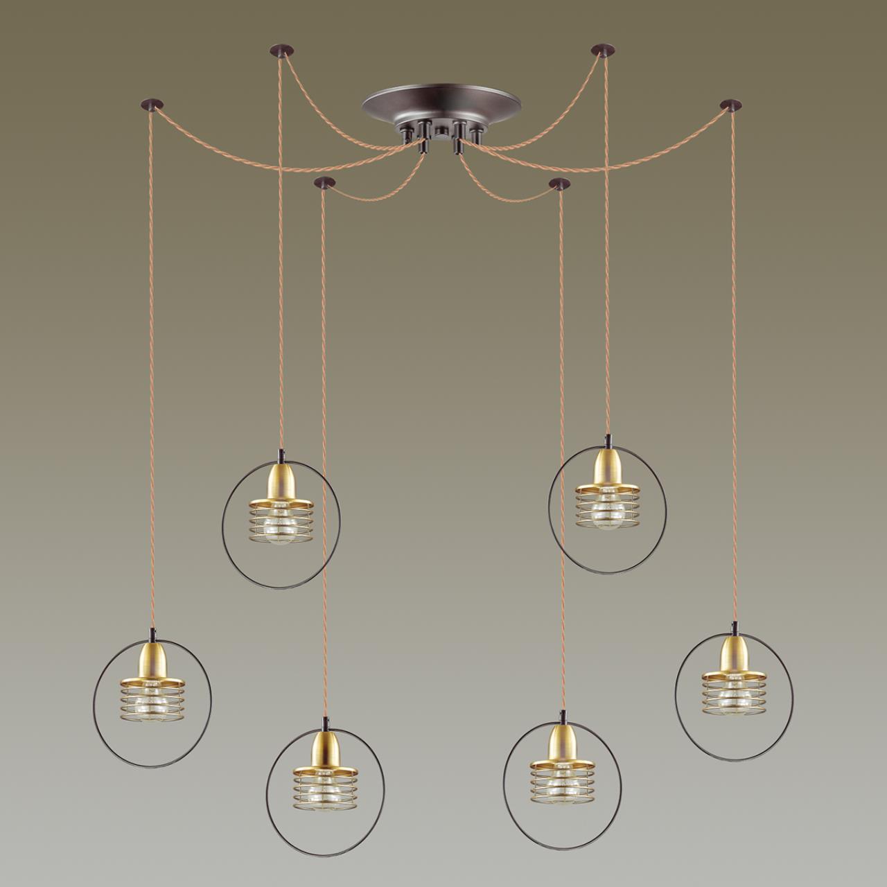 Люстра «паук» с пятью подвесами FESTER by ImperiumLoft