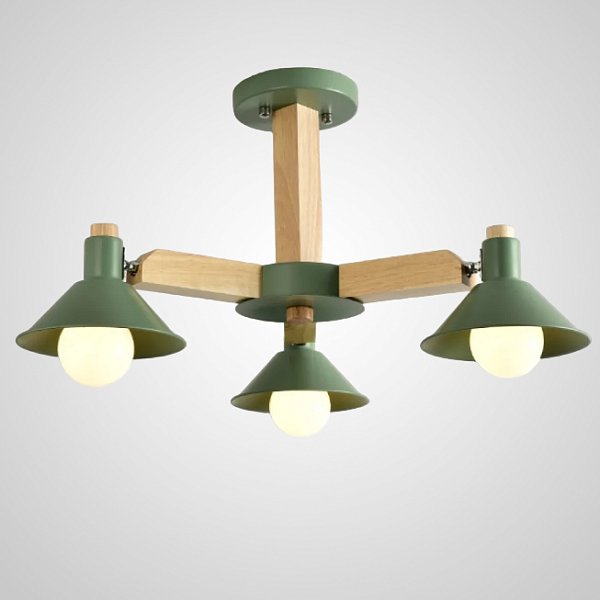 Люстра на штанге HORN B D68 Green by ImperiumLoft