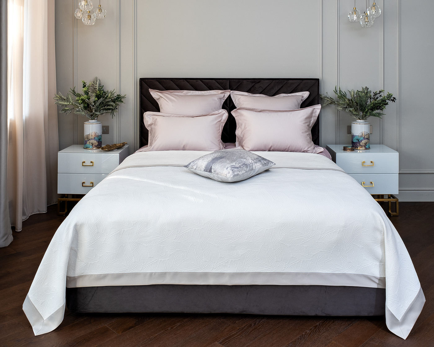 Покрывало "Сан-Ремо" 270х280см белое Garda Decor 121GD-283010-100-27 POKR BEL