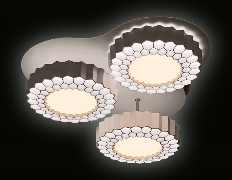 Накладная люстра Ambrella FH12/3 WH 96W D500