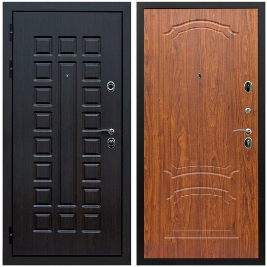 Дверь входная Graf Люксор 3К Шагрень черная / МДФ 6 мм ФЛ-140 Мореная береза