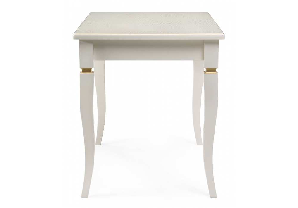 Стол деревянный Woodville Лорентайн слоновая кость / золото 438344