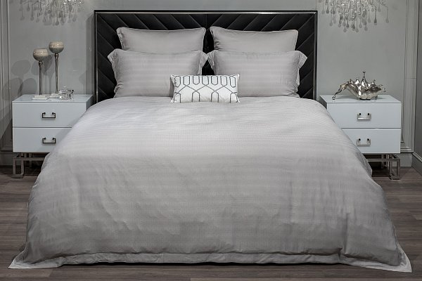 Комплект постельного белья Гарда евро бамбук серый Garda Decor 180JOD-18001