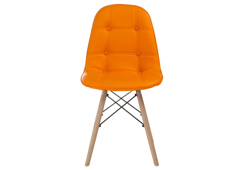 Стул деревянный Woodville Kvadro оранжевый 11732