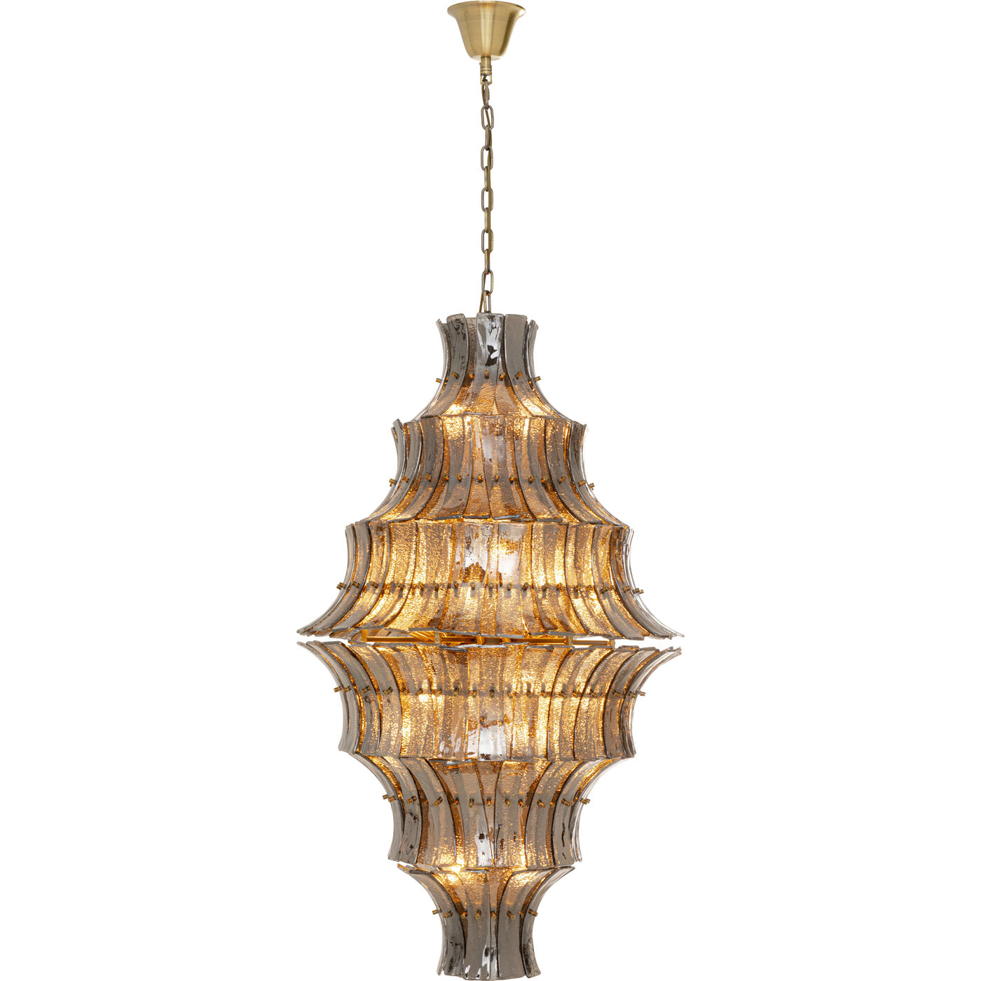 Светильник подвесной Venezia Double Smoke Ø71cm KARE 58055