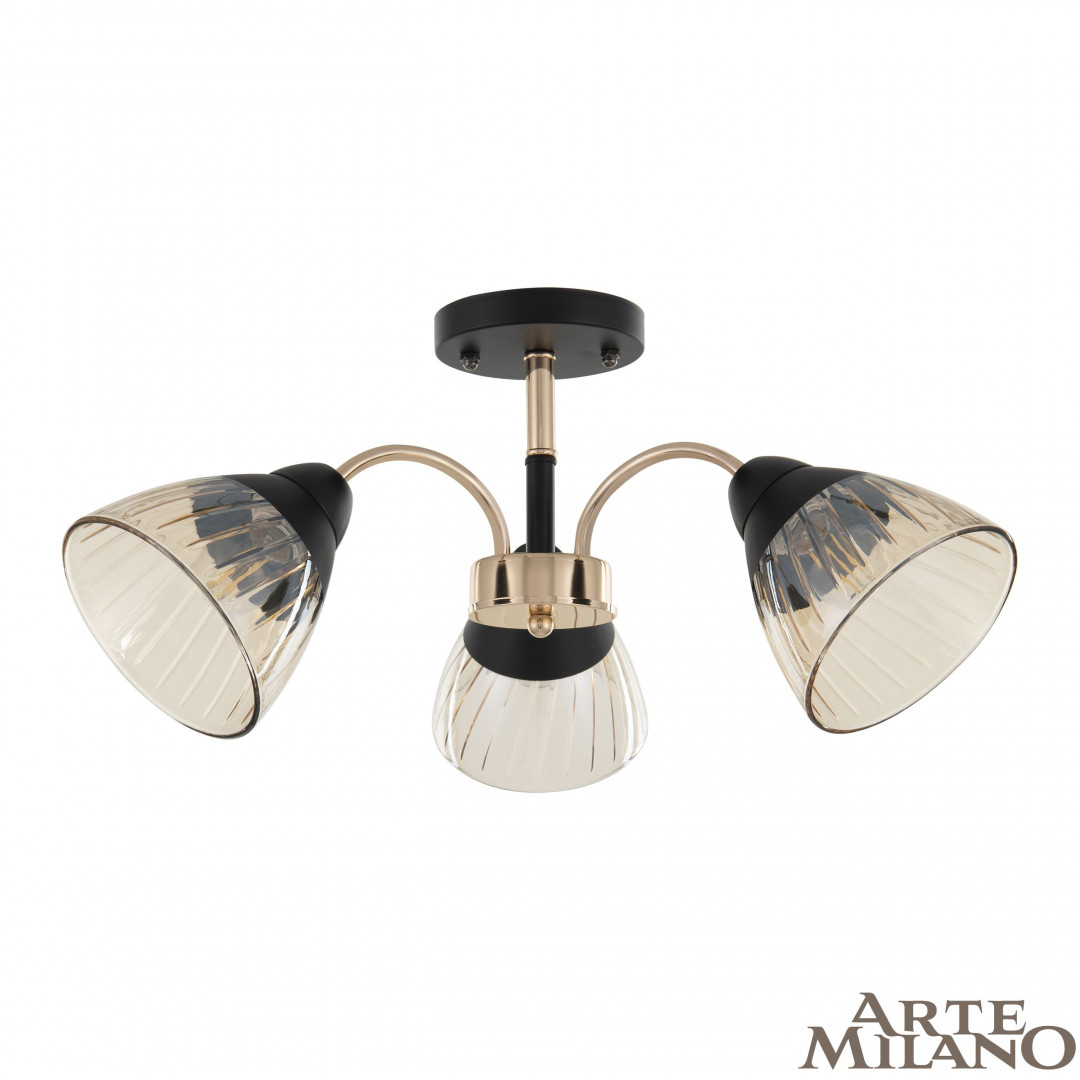 Люстра с плафонами 320119/3 FG+BK Arte Milano