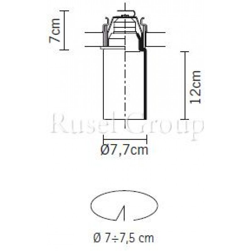 Встраиваемый светильник Fabbian Mono D14 F26 01