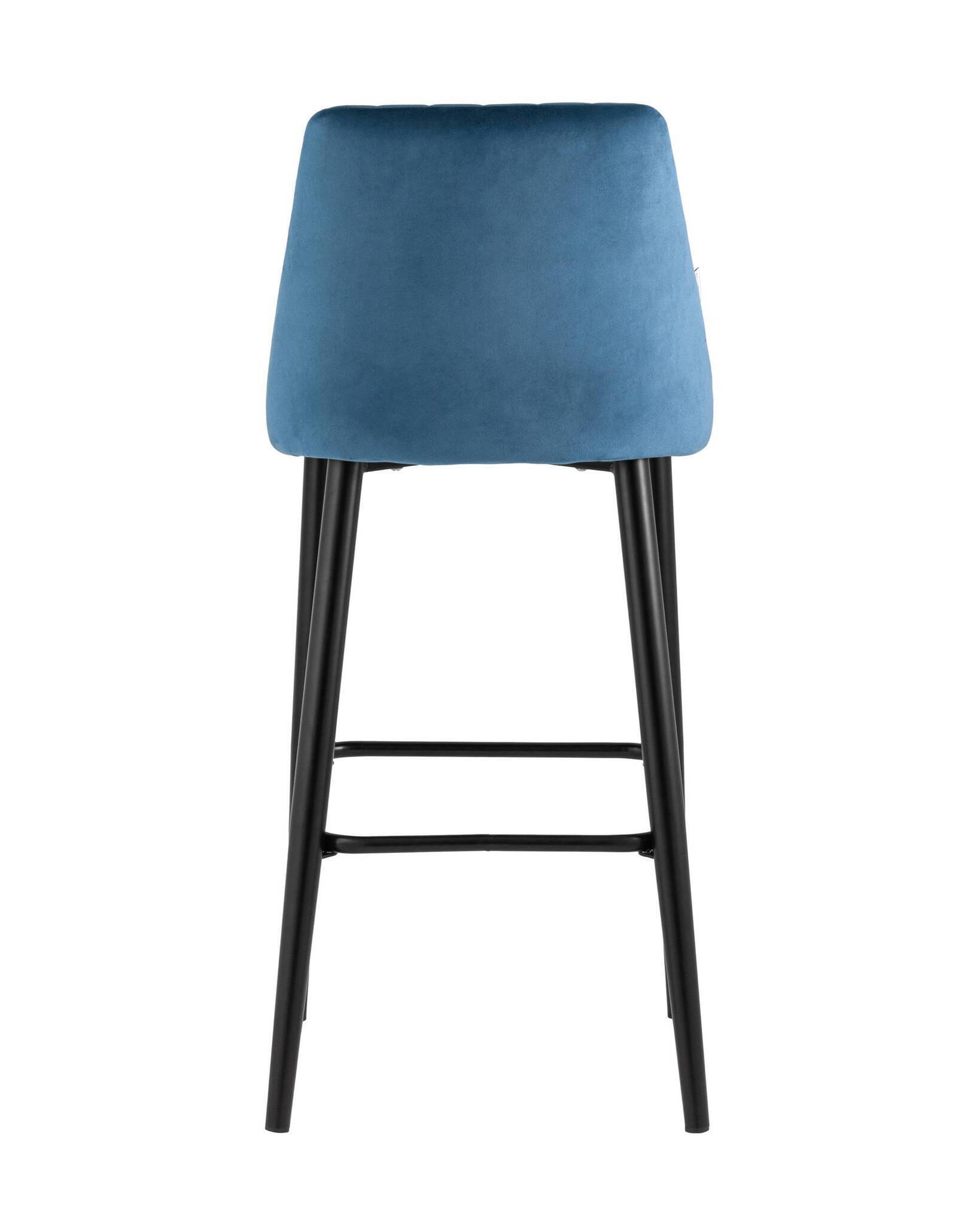 Стул барный Диего велюр пыльно-синий Stool Group