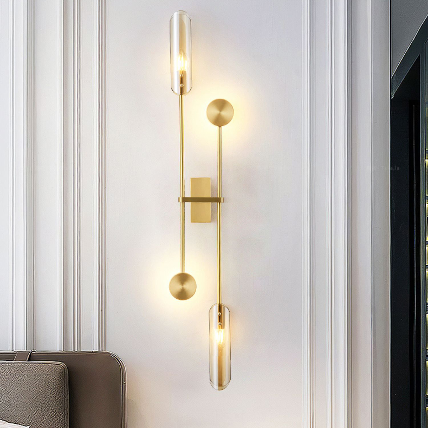 Настенный светильник ANDREAS Brass Grey by ImperiumLoft