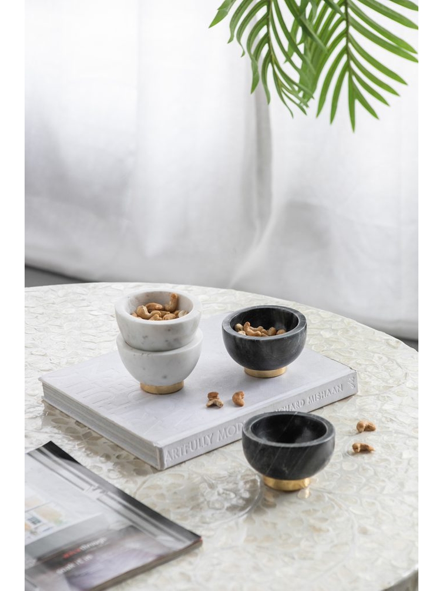 Чаша из белого мрамора Glasar 78602/1-WHIT-DS